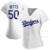 Dodgers Betts Erkekler Kadın Fan Şampiyonu Edition Elite Blue White Ball