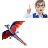 3D Dragon Kite Childrens Toy Fun Outdoor Flugaktivität Spiel Kinder und Schwanzentwicklung Spielzeug Flieger Dinosaurier Kite 240428