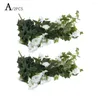 Flores decorativas 2pcs Flor artificial Via videira simulada Morning Vine Glory Fake Plastic H0R7