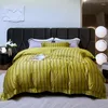 Bettwäsche -Sets Luxus schwarze Streifen ägyptische Baumwolle weiche seidige Bettdecke Bettlaken oder gesteppte Bettdecke Kissenbezug