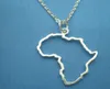 5PCS Outline African Map Necklaces Continent Egypt South Africa Kenya Nigeria Ethiopia Country Profile Charm Pendant Chain Women J8525571