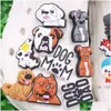 Jewelry Wholesale 100Pcs Pvc Kinds Of Dog Mom Dad Sandals Shoe Charms Fit Wristbands Ornament Accessories Decoration Drop Delivery Bab Dhb5U