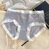 Frauenhöhe Lieferung 5pc Frauen weibliche Briefs viskose Unterwäsche solide schöne junge Mädchen Kleidung Fashion Middle Taille Underpants