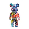 Dekorative Objekte Figuren Graffiti gewalttätige Bärenstatue Ornamente Skandinavische Trendstil Wohnzimmer TV -Schrank Dekorative kreative Hauszubehör T24050