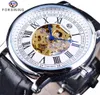 FORSINing Watch Classic Royal Design Roman Black Leather Belt Движение Golden Gear Mense Mens Mechanical Watch Top Brand Luxury C3669393