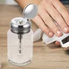 Flessen druk op fles vloeistofpomp dispenser glas leeg navulbaar voor bureaubladreiniging smeermiddelen thuismanicure store