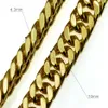 18K 18CT Złoto wypełnione złotem GF szerokość 10 mm Cool Braclet B119 2777