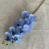 Dekorative Blumen 8 Pfirsich Haut Phalaenopsis Hochzeitshalle Home Dekoration Wohnzimmer Tisch Dekorationen Künstlich