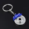 Groothandel Mini Creative Small Gift Car Brake Disc Pendant Accessoires Keychains Auto Parts Modellen Spinning Racing Brake Keychain