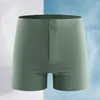 Onderbroek ijs zijde naadloos ondergoed Slapende shorts heren met brede been slipjes elastische tailleband voor de zomer
