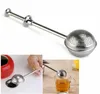 In Stock Now 50pcs 18cm Stainless Steel Spoon Retractable Ball Shape Metal Locking Spice Tea Strainer Infuser Filter Squeeze6360741