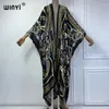 Kimono African Wommen Boho Print Dress Plage Portez des tenues de vacances sexy élégantes pour femmes vestidos