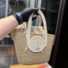 Bolsa de designer de bolsa de sacola Bola feminina Conjunto de luxo para compras bordadas para cesta de vegetais cesta de vegeta