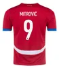 2024 SERBIA Soccer Jerseys SERGE J Srbija VLAHOVIC MITROVIC PAVLOVIC TADIC MILENKOVIC ZIVKOVIC Football Shirt 2023 uniforms SERGEJ EURO