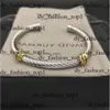 David Yurma Bracelet Dy Bracelet Designer Cable armband Mode sieraden voor vrouwen mannen Goud Zilver Parel Hoofd Kruis Bangle Bracelet Dy Sieraden Man Kerstcadeau 165