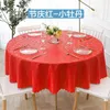 Tkanina stołowa 20019 Wodoodporne odporne na olejek i mycie za darmo PCV Red Tablecloth biurko studencka mata kawowa sztuka tkanina