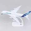 Dekorativa föremål Figurer 18cm Diecast Metal Alloy Airplane Model Toy för A380 Prototyp Airlines Aircraft Plan med Landing Gears Toy for Collections T240505