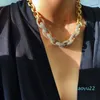Hot Sale Populäre Modedesigner Luxus Sparkling übertriebene Kette Rassonstone Diamond Choker Statement Halskette für Frauen Girls 238i