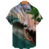 القميص الصيفي قميص هاواي للرجال الشاطئ الشاطئ ، والأكمام قصيرة الأكمام قمم رجال رجالي أزياء الأزياء camisas de hombre clothing xl 240423