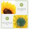 Decorative Flowers 10 Pcs Simulated Sunflower Flower Stickers Sewing Patches For Backpacks Decorate Hat Applique Jackets Silk Cloth Clothes