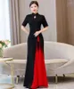 Etnische kledingfeest Qibao Cheongsam jurk vintage lente lange plus size qipao oosterse vrouw elegante Chinese stijl avond