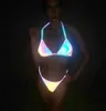 Женщины 039s купальники Blouskiss Reflective Laser Mini Micro Bikini Sexy Thong Swimsuit Бразильский пляжный клуб Женщины Женщины купаются SU3808256