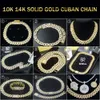 20 mm 10k 14k vaste gouden Cubaanse ketting snelle levering Poolse symmetrie Moissanite diamanten groothandel Cubaanse linkketen