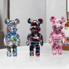 Dekorative Objekte Figuren Graffiti gewalttätige Bärenstatue Ornamente Skandinavische Trendstil Wohnzimmer TV -Schrank Dekorative kreative Hauszubehör T24050