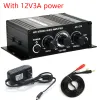 Wzmacniacz AK270 Mini 2.0 Channel Stereo Audio Wzmacniacz 2x20W Digital Music Player DC 12V dla domu samochodu