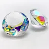 30-80mm AB Colorful K9 Crystal Diamond Paperweight Decorative Rainbow Maker Prism Glass Diamonds Wedding Home Desktop Decoration 240430