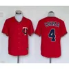 Baseball jerseys joggen kledingtrui Twins 4WXW Correa, Twin City Jersey, Fan Elite Edition