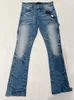 Amiriri Jeans Luxurys Designers Jeans Fransa Moda Düz Erkekler Amirii Kot Biker Deliği Streç Denim Pantolon Günlük Jean Amirii Erkek Skinny Pants Jeans 549