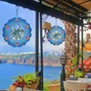 Decorative Figurines Metal Wind Spinner Weatherproof Chime Hanging Ornament 3d Decoration For Indoor Outdoor Window