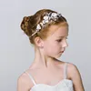 Hair Clips Style Bridal Wedding Flower Headband Children's Show Tiara Butterfly Band Sweet Jewelry Accessories