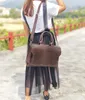 Women Handbags ladies business A4 file briefcase 14 inch laptop bag female leather shoulder messenger bag travel bags 240428