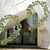 Decorative Figurines Faux Eucalyptus Garland Plant 6.56 Feet Artificial Vines Hangings Leaves Greenery Silver Dollar