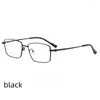 Sunglasses Frames 55mmLarge Size Widened Big Face Fat Glasses Frame Business Men's Titanium Alloy Myopia 98662A