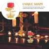 Kandelaars Vintage houder Lotus Candlestick Decorations Exquisite Candle Holder Ornament