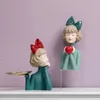 Objets décoratifs Figurines Nordic Fairy Figurines For Girl Room Decoration Accessoires Cabinage Crafts Statue Birthday Gift Office Decoration T240505