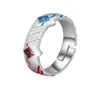 Rings de cluster Darling in the Franxx 02 anel prateado aberto Halloween Cosplay Jewelry Anime Fandom Gift56960678988026