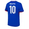 Gracze Wersja 24 25 Mbappe francuskie koszulki piłkarskie 2024 Giroud Griezmann Dembele Coman Saliba Zaire-Emery Tchouameni Camavinga Home Away Football Tight Shirt