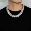 Icecap Fashion Jewelry Hip Hop Ice Out VVS Diamond Diamant Two-Tone Diamond Cuban Chain Personality Mens Moisanite Chain Collier