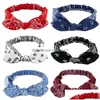 Party Favorted Elastic Hair Band Rabbit uszy 6 kolorów prosty styl opaska na głowę stalowe mocowanie Akcesoria Podróż Memorial DHGFB