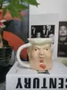 Trump 3D Ceramic Coffee Cup 301-400 ml Tea Mug rare Water Cup grappige melkbekers Home Decor Funky Beverage Cup Drinkware