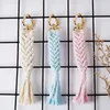 Keecheins Intrecciati Macrame Insegnante Keechain Boho Chic Ganyards for Keys o ID Badge Gioielli regalo di San Valentino