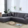 Graue Farbe Elastizität Couch Sofa Deckel Liebesabdeckungssofa für Wohnzimmer Sektion Seildecke Sesselmöbel 319U