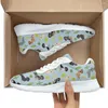 Casual Shoes Cartoon Cactus Puppy Print Women's Sneakers Wear-resistant Cozy Outdoor Running Lightweight Breathable Walking Adult