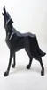 Resina Abstract Totem Wolf Dog Scultura Figurina Artigianato Casa Tavolo Decorazione Geometria Resina Figurina per cani fauna selvatica Craft6943265