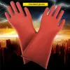 Rękawiczki Izolacja Bezpieczeństwo Rękawiczki 12KV wysokie napięcie elektryczne anty -elektryczne zapobieganie upływowi pracy gumowe Rękawiczki domowe