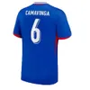 Gracze Wersja 24 25 Mbappe francuskie koszulki piłkarskie 2024 Giroud Griezmann Dembele Coman Saliba Zaire-Emery Tchouameni Camavinga Home Away Football Tight Shirt